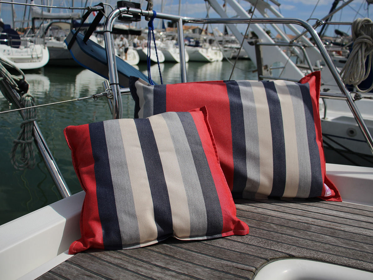 NV Equipment Korfu Quadratisches Kissen, 40 x 40 cm