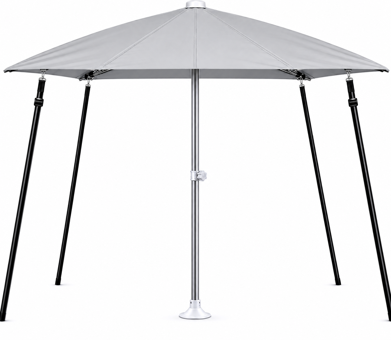 Osculati Parasol Sonnenschirm klappbar grau 200 x 200 cm