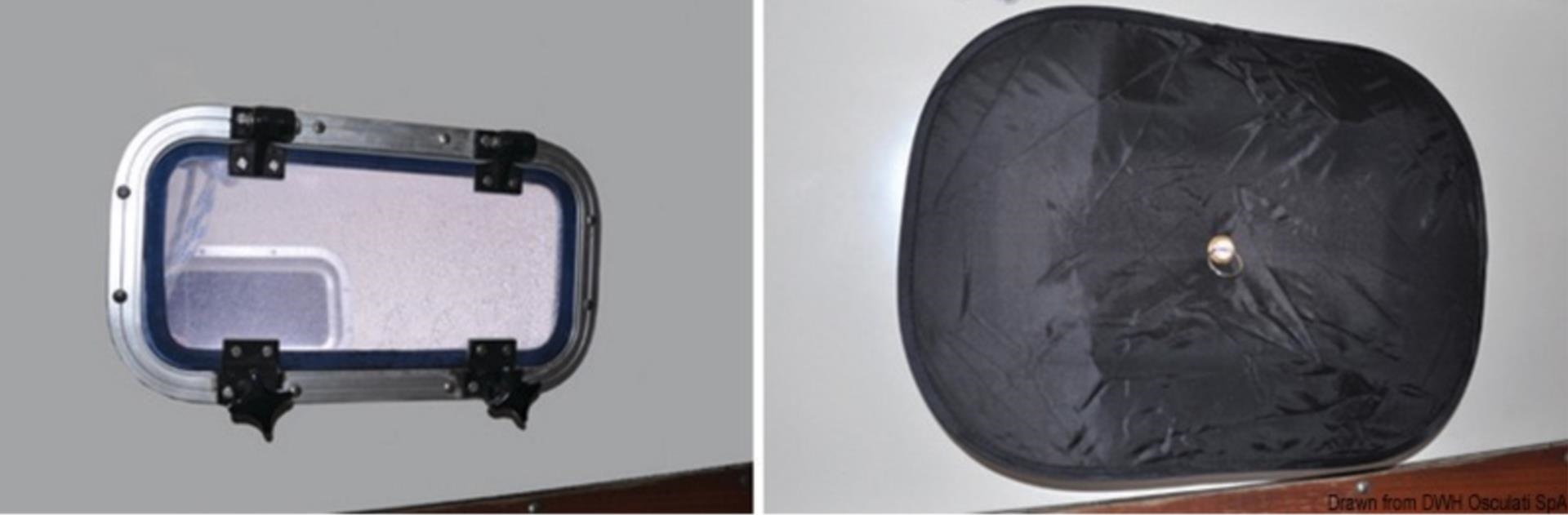 Waterline Design Verdunklung & Fliegengitter (300 x 700 mm) für Bullauge 200 x 650 mm