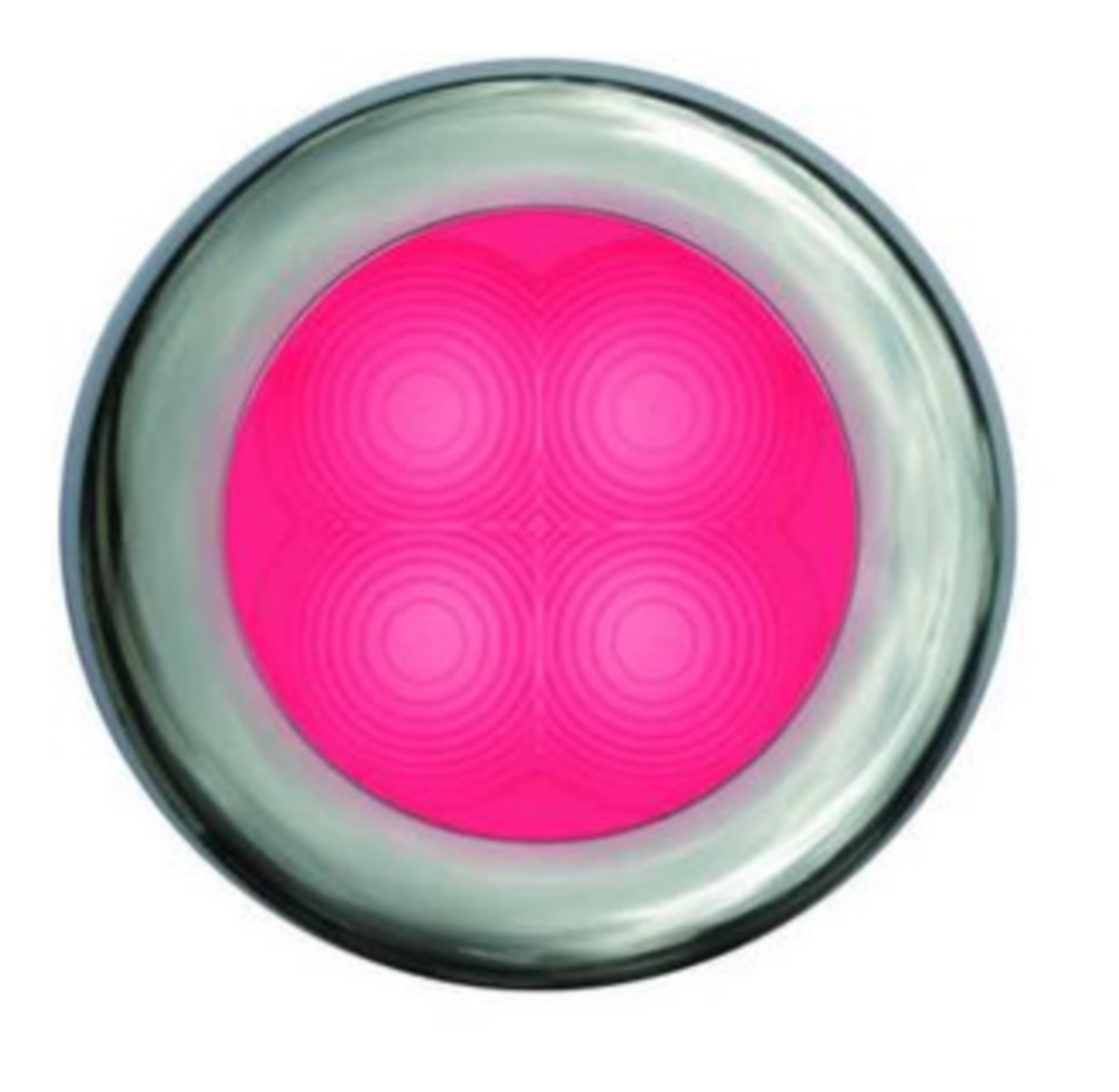 Hella Marine Leuchte, rund, rotes LED,  Chrom