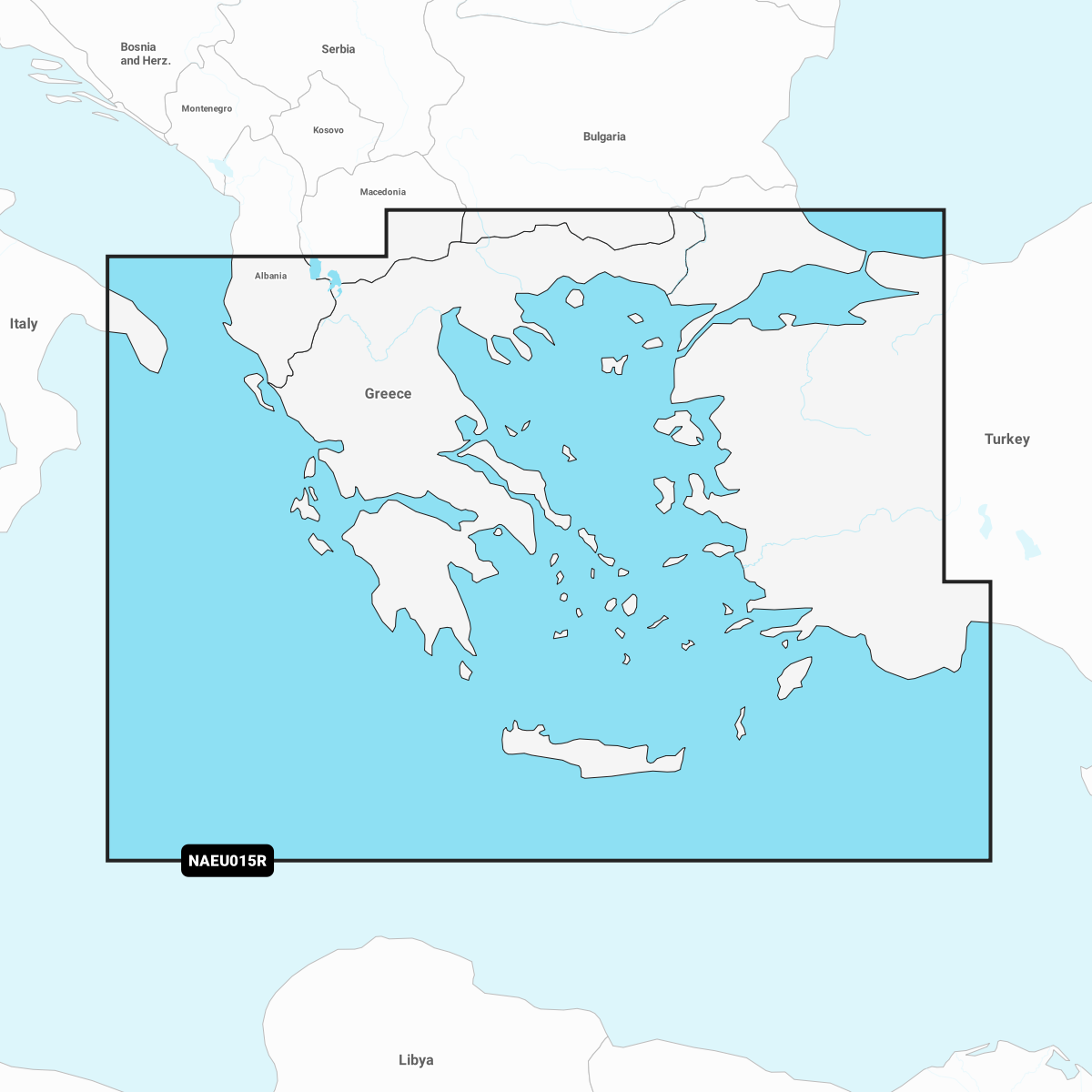 NAVIONICS+ Regular NAEU015R Ägäis und Marmarameer