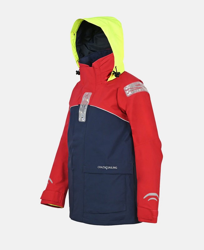 Crazy4Sailing C4S Bergen II, Jacke red/navy, Extra-Weit,  M+            