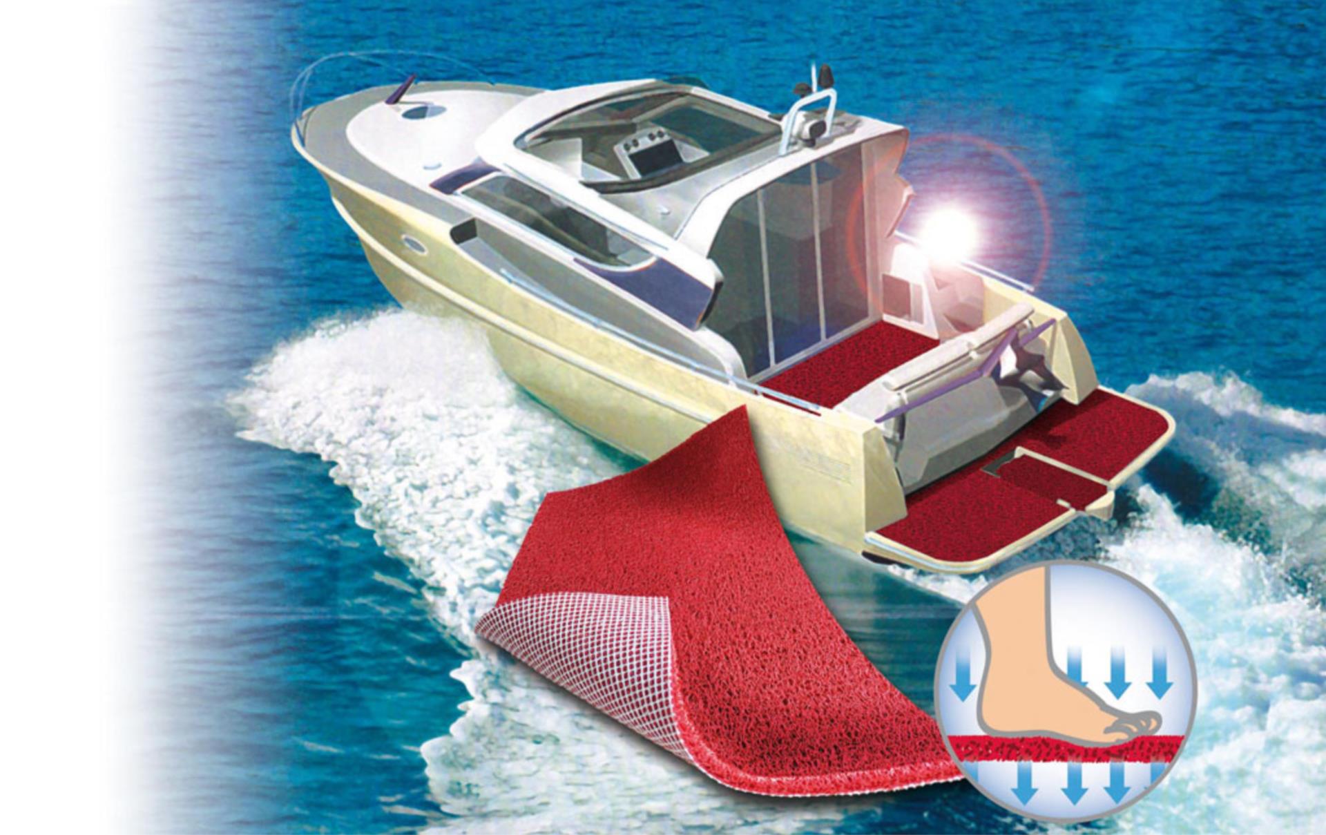 Gisa Tex Bootsteppich/ Bodenbelag Somo grün (Nr.6015) pro Meter