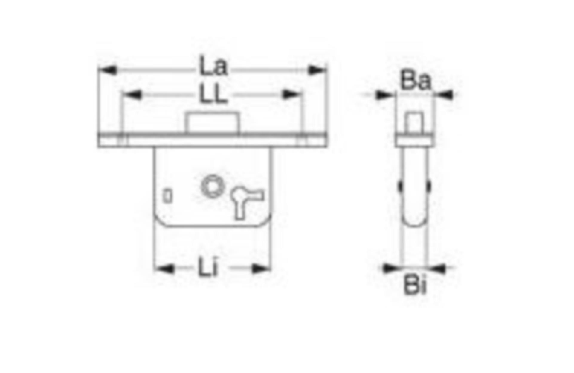 Lindemann Türschloss Einbau, C1 Universal ohne Verriegelung Lindemann Türschloss Einbau, C1 Universal ohne Verriegelung
