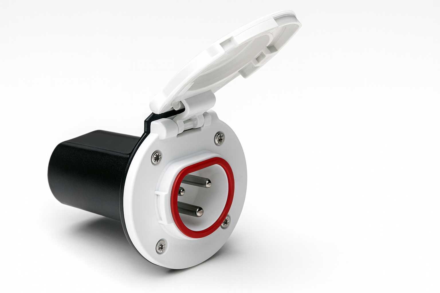 Osculati Landstrom Steckdose Cruiser 3P, 16 A / 230 V (Deckel Weiss)