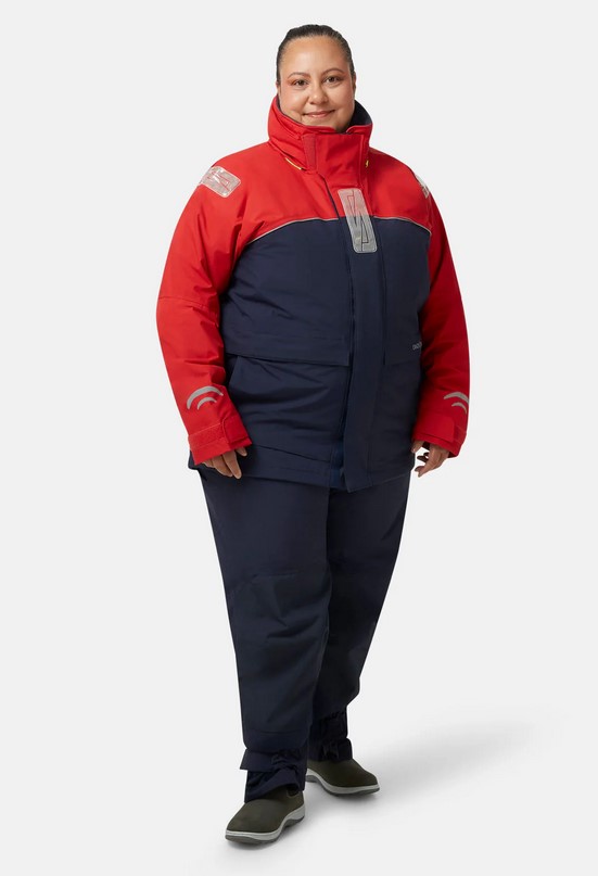 Crazy4Sailing C4S Bergen II, Jacke red/navy, Extra-Weit, S+            