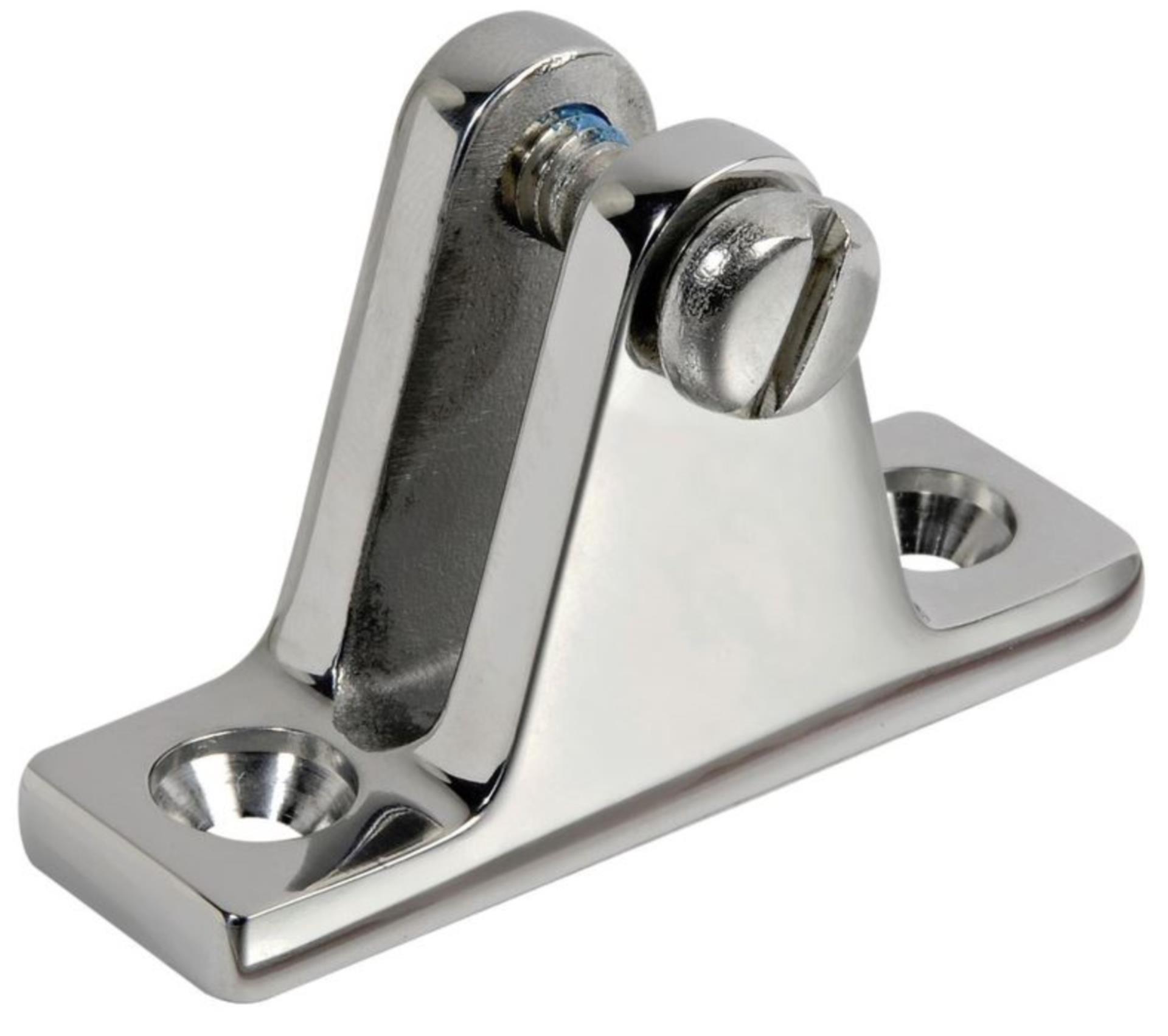 Osculati Verdeckdeckshalter Edelstahl, gerade mit Gewindebolzen