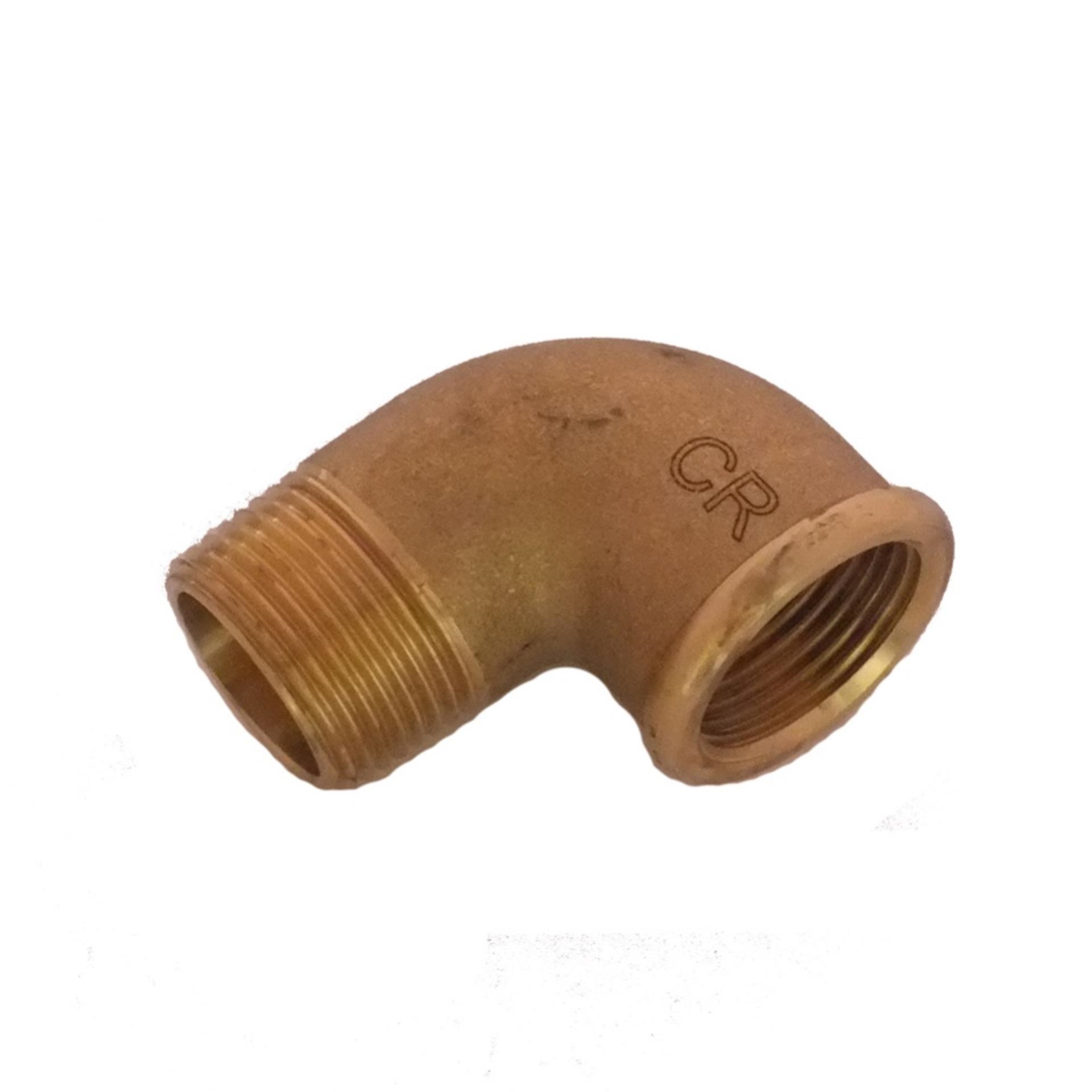 CR Messing Fitting 90° Winkel Gewinde innen/aussen CR Messing, 1/2"