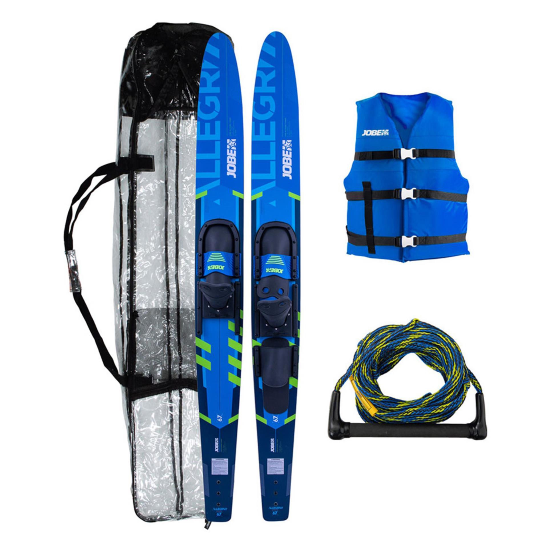 Jobe Allegre 67" Combo Wasserski Paket, Blau