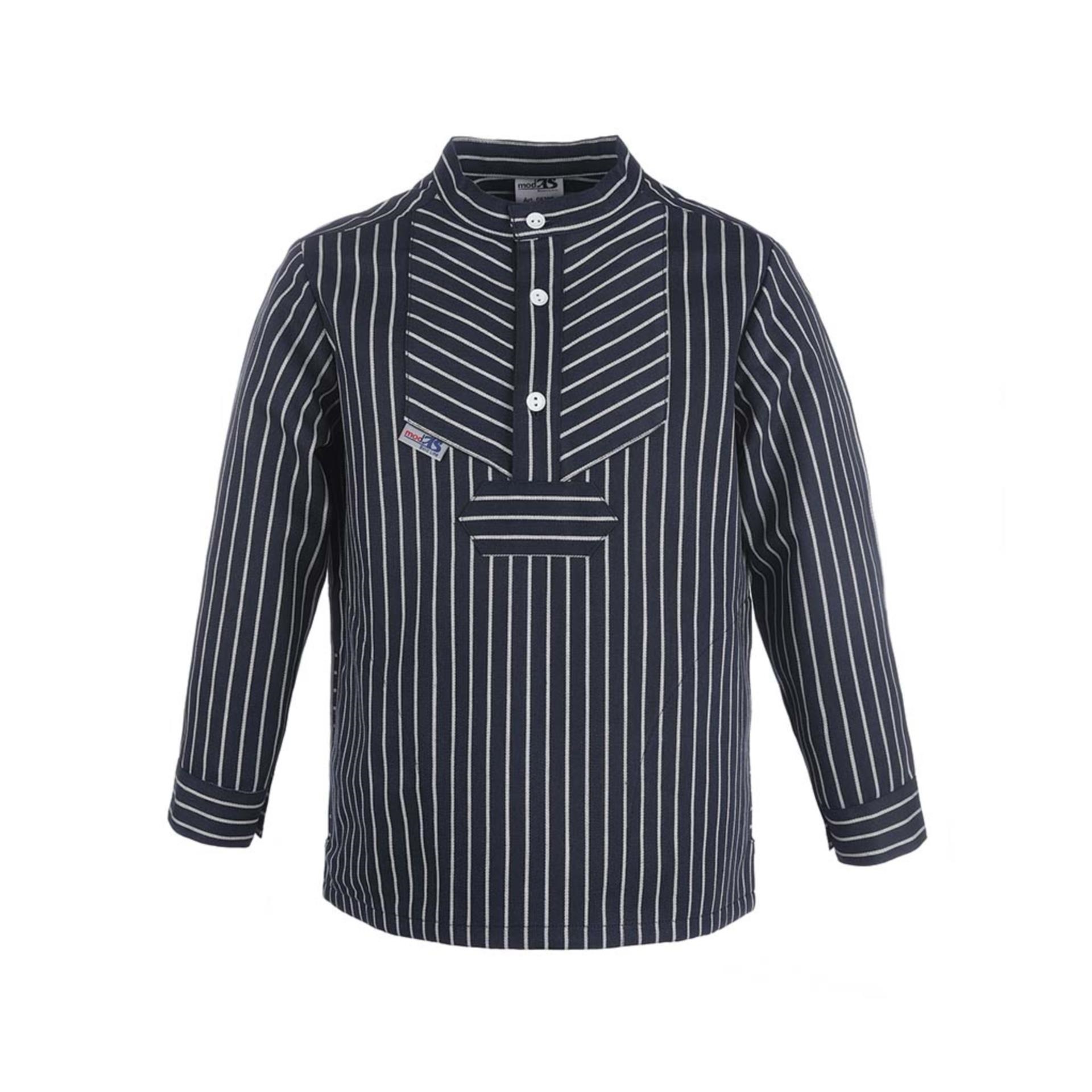 Modas Kinder-Fischerhemd Basicline mit schmalen Streifen, 86/92
