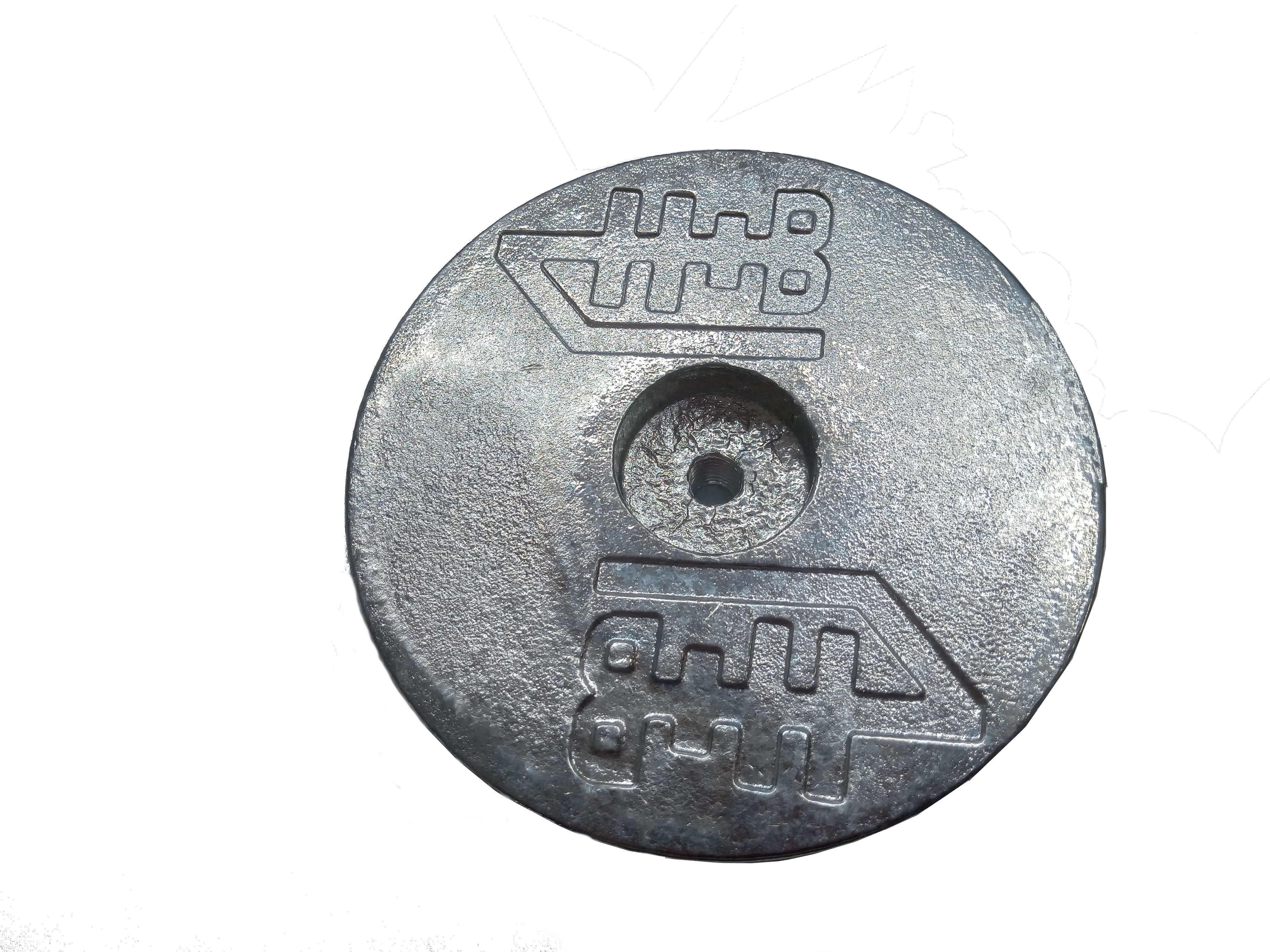 H+B-Technics HB Anoden Zink Ø 100 x 20 mit Gewinde M8  / 1Stück