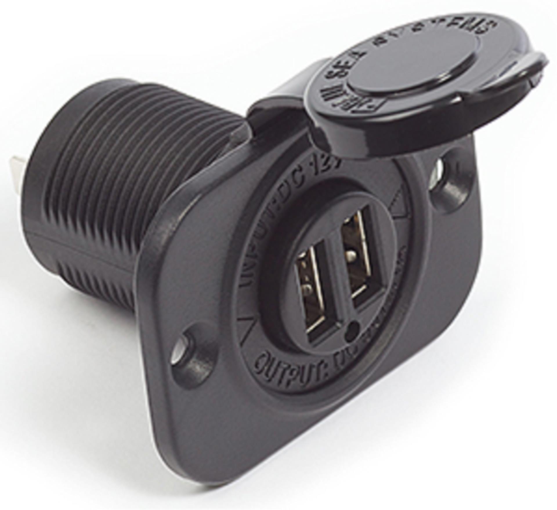 Blue Sea USB-Stromversorgung BS1016, 2-fach