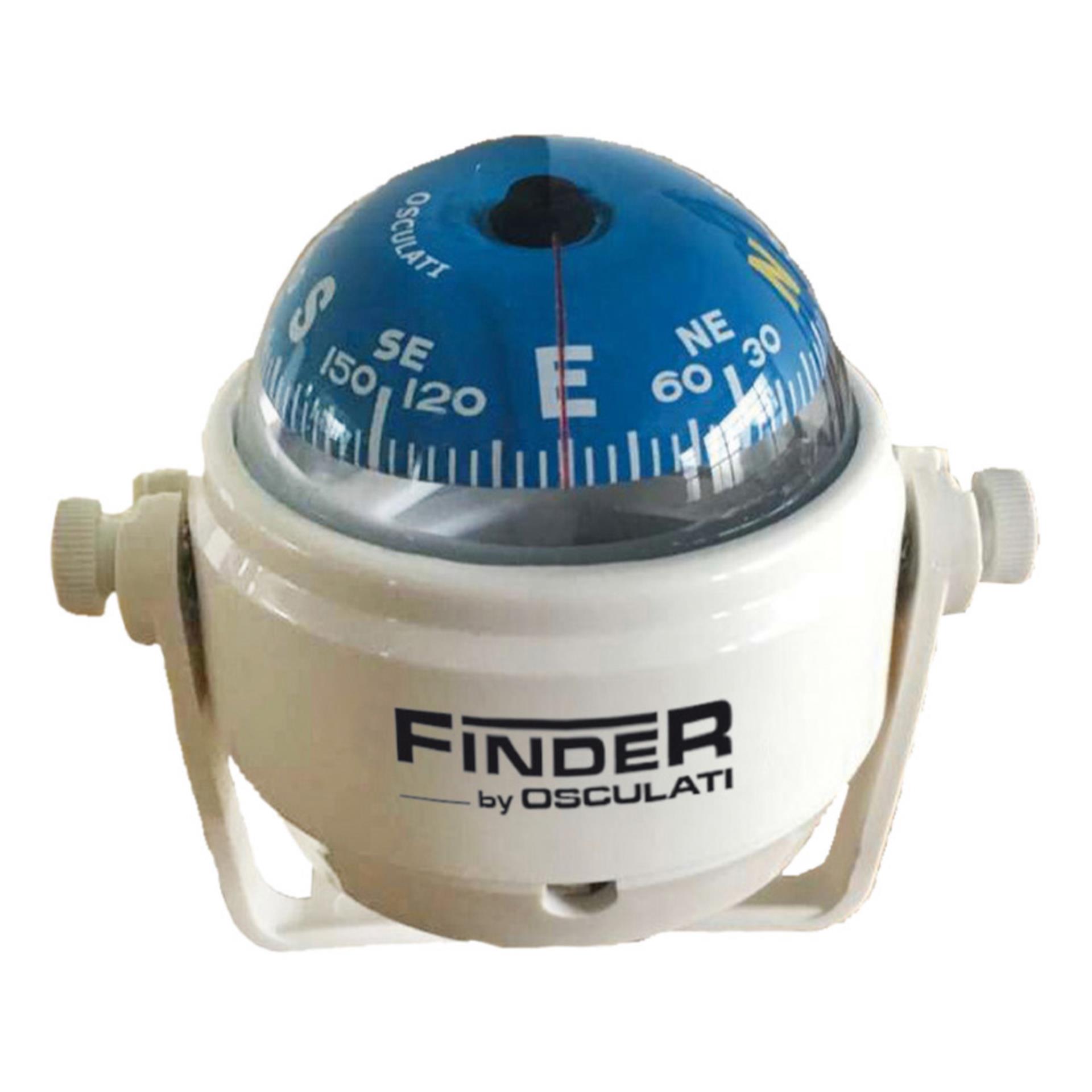 Osculati Finder Kompass 2" mit Bügel, weiß / blau