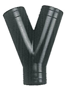 Osculati Y-Schlauch Verbindung 38 mmØ, schwarz