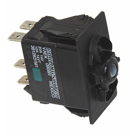 Carlingswitch Carling Kontaktschalter, (An)-Aus-(An) (1 rote LED)
