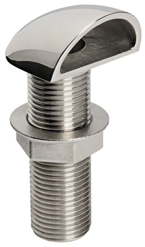 Osculati Borddurchlass Edelstahl 1/2" / 19 mmØ mit Abweiser