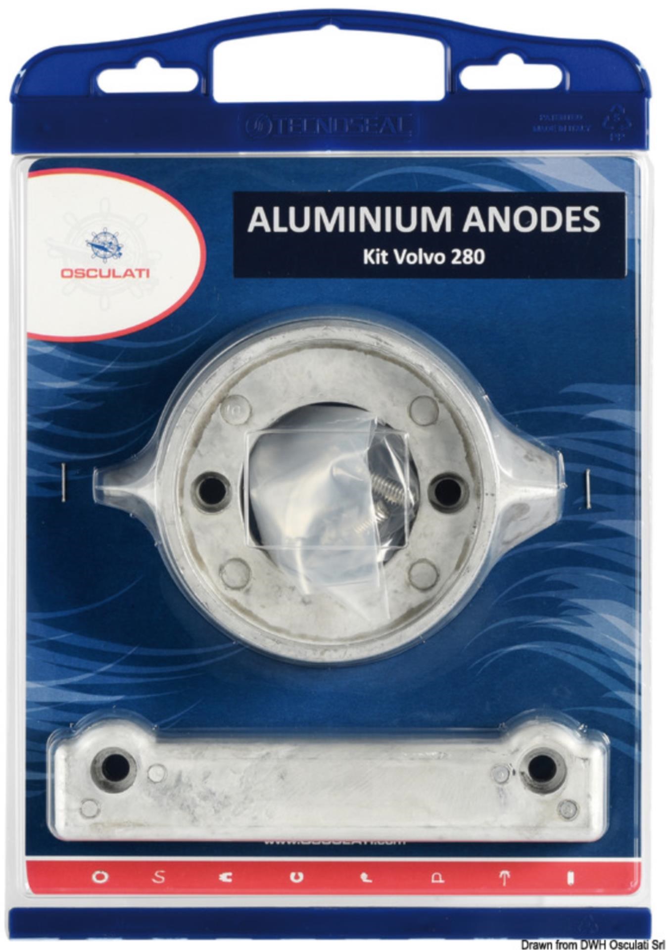Osculati Anoden Set Alu für Volvo 280