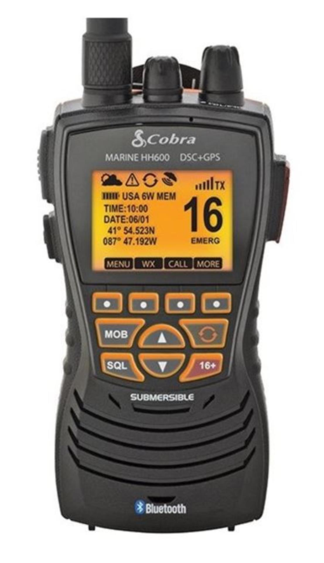 Cobra UKW Handfunkgerät MRHH600 mit GPS und DSC
