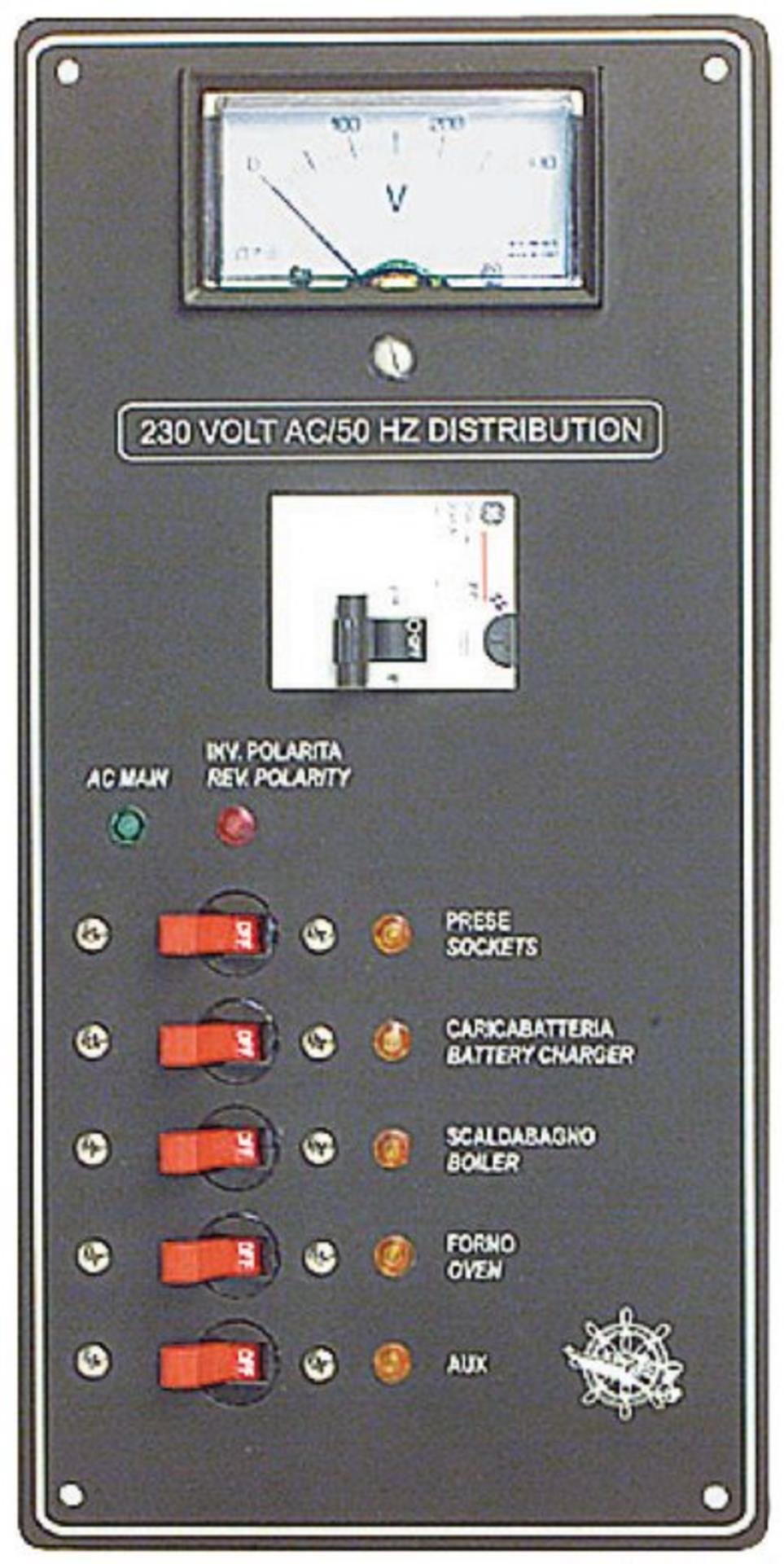 Landstromschalttafel, 140x285mm