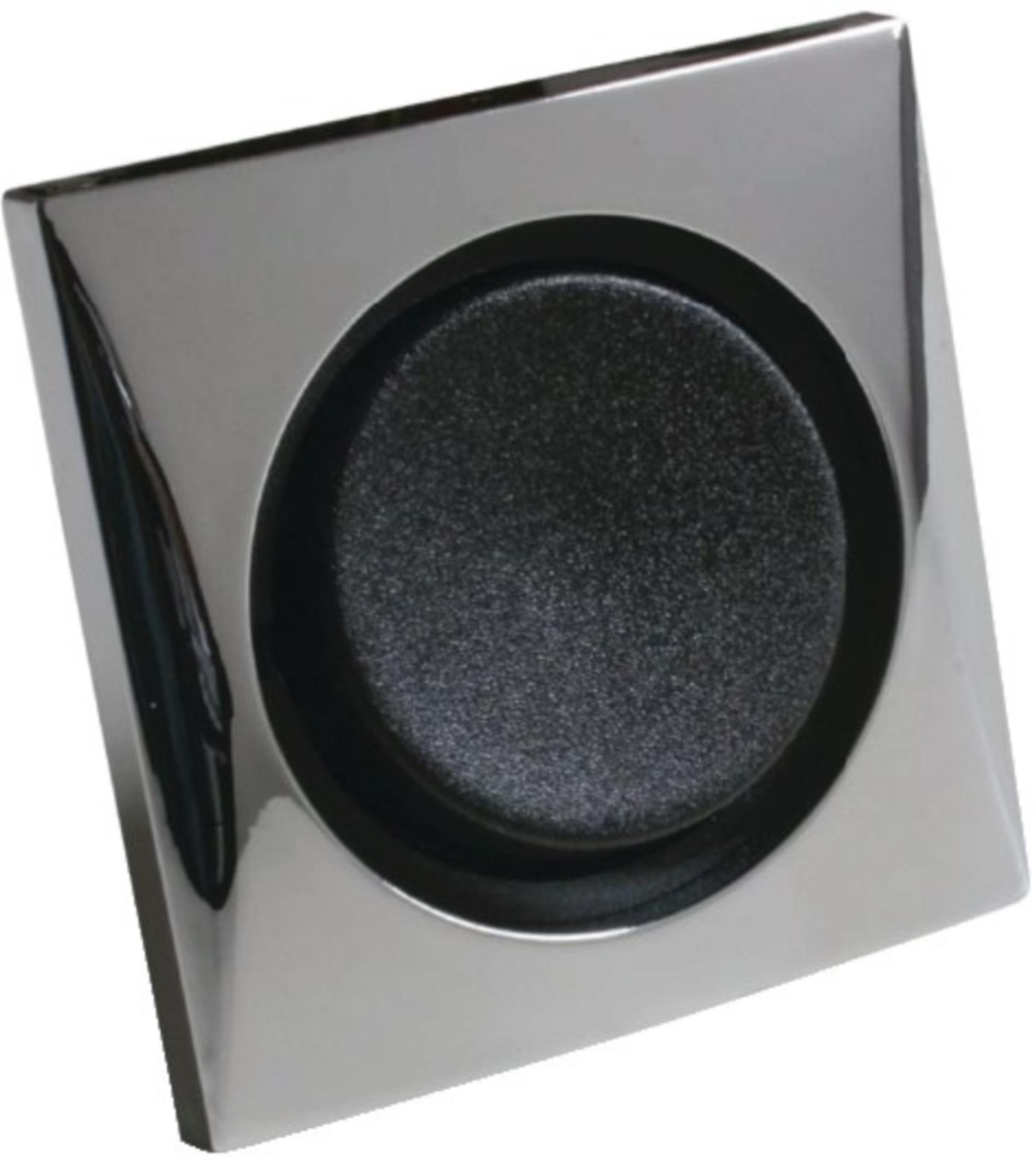 Batsystem Wandschalter einfach 10 A, chrom / schwarz