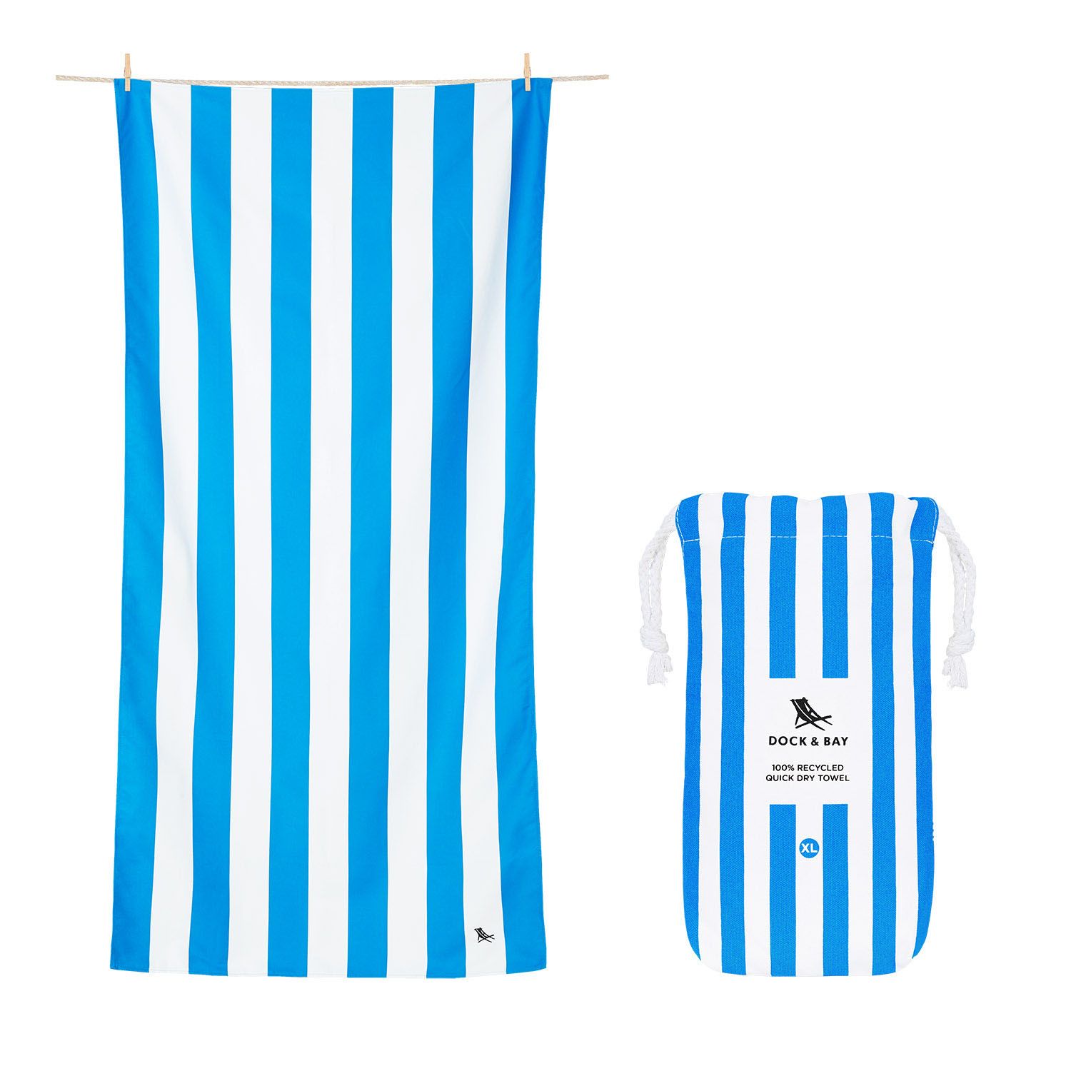 ARC Marine Dock and Bay Strandtuch Cabana Bondi Blue XL 