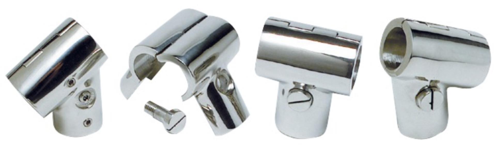 Osculati T-Stück Edelstahl mit Schanier 90°, 22 mmØ Rohr Osculati T-Stück Edelstahl mit Schanier 90°, 22 mmØ Rohr