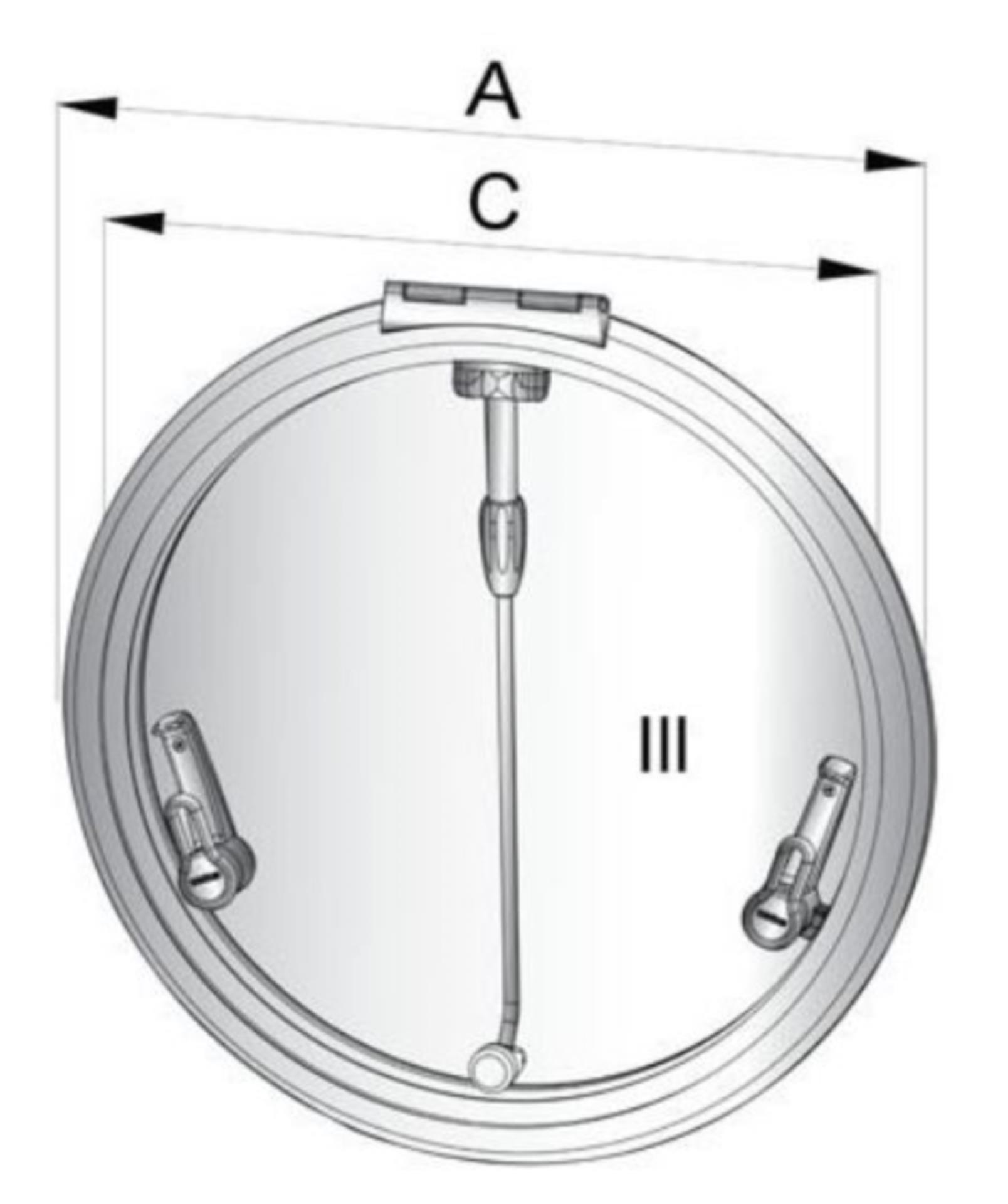 Vetus Altus Decksluke Typ R420, außen 491Ømm Vetus Altus Decksluke Typ R420, außen 491Ømm