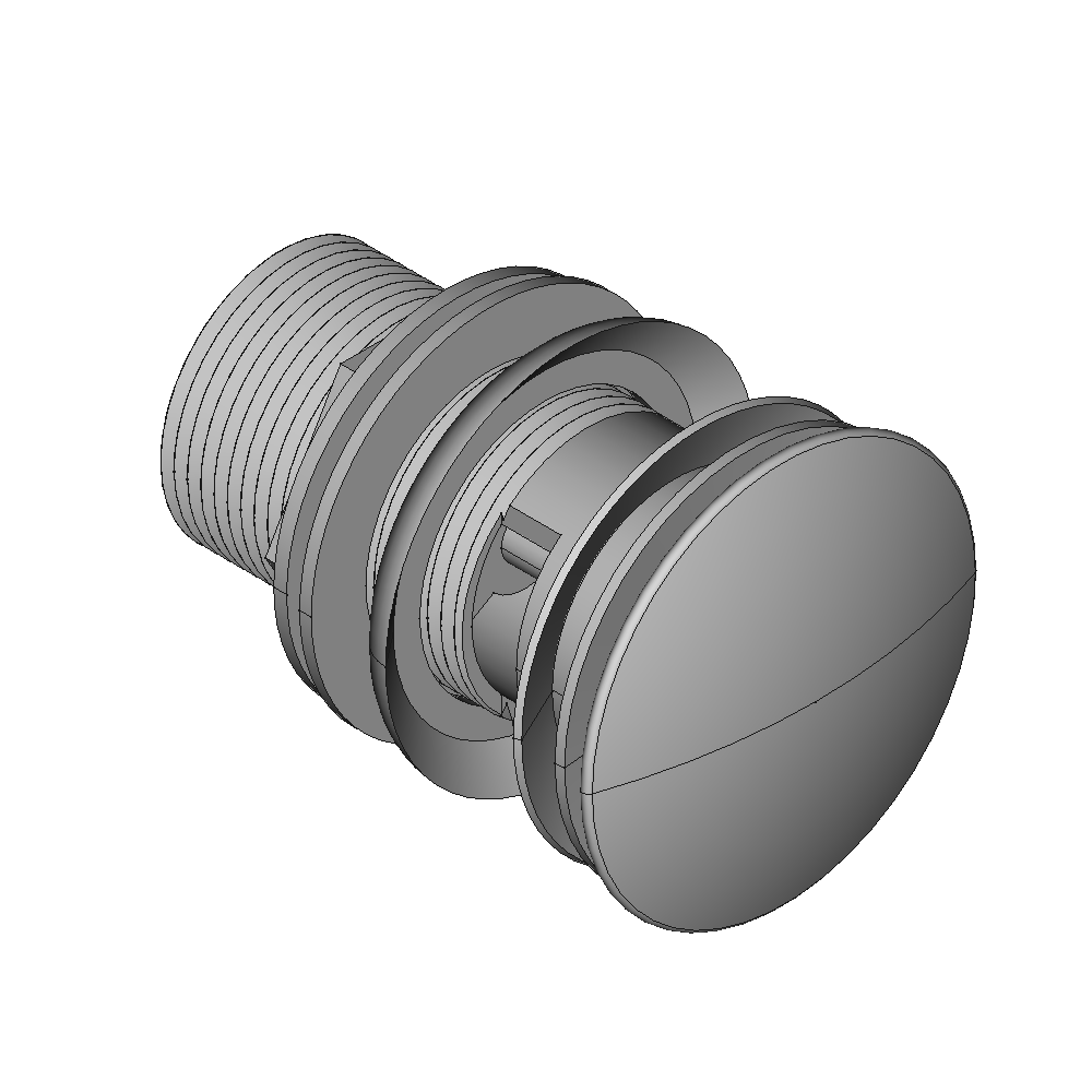 Osculati Ablaufstutzen für Waschbecken, 75 mm x 1"1/4