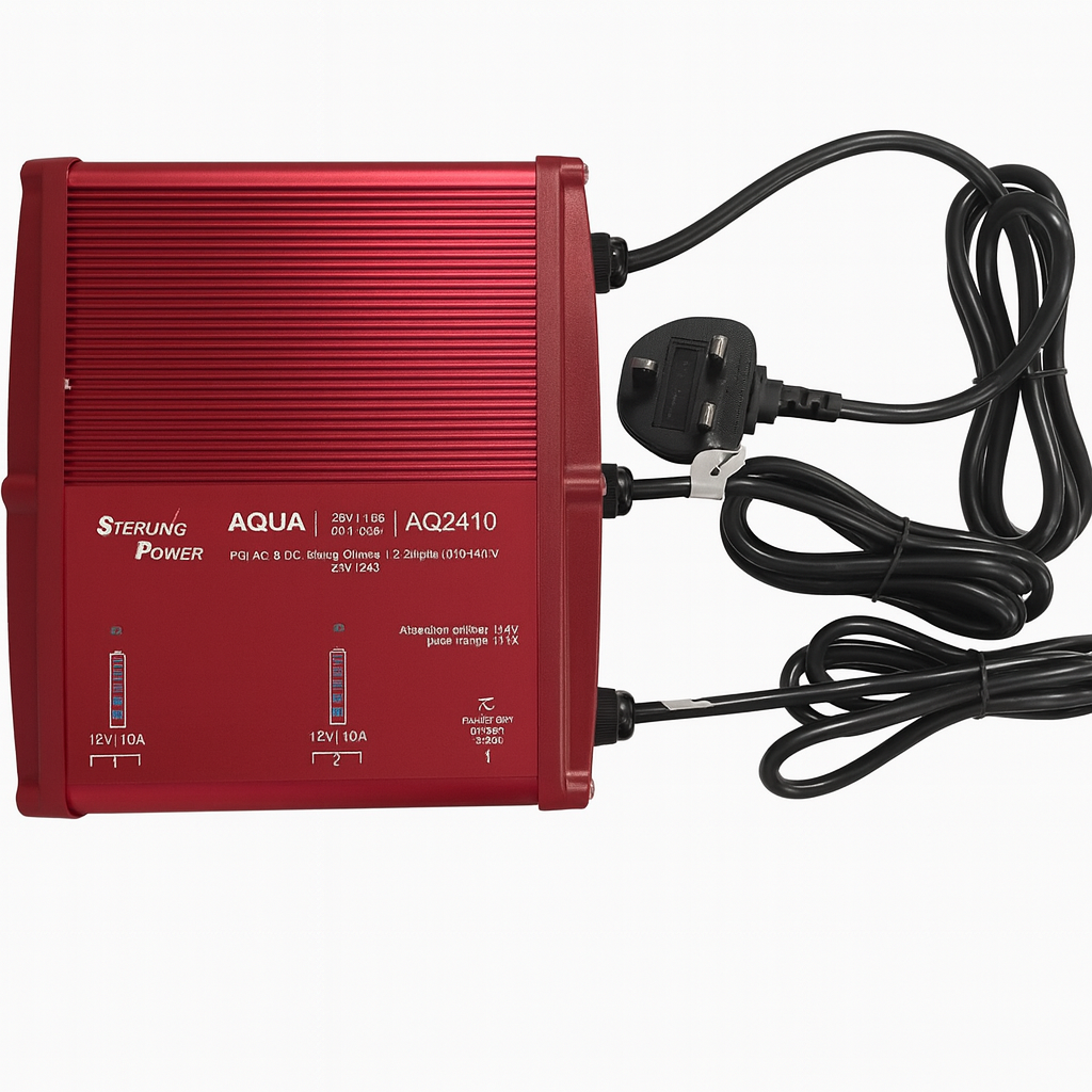 Sterling Power Sterling Ladegerät AQUA wasserdicht, 12 V & 24 V / 2 x 10 A