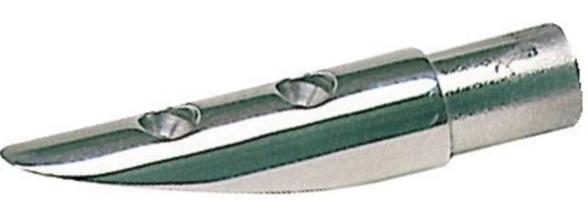 Osculati Edelstahl Relingsendbeschlag 16°, Rohr 22 mmØ