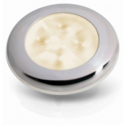 Hella Marine Leuchte, rund, weiß-warm LED,  Chrom