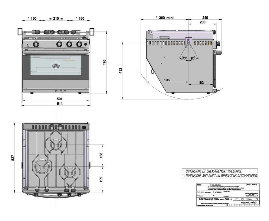 Eno ULTIM Kocher mit Ofen und Grill