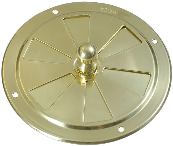 Gotthardt Messinglüfter verschließbar, 100 mmØ