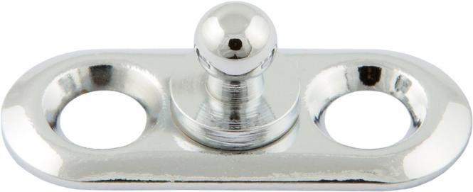 Tenax Unterteil zum Verschrauben messing verchromt