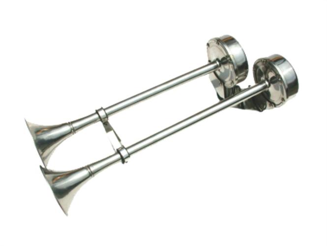 Osculati Signalhorn Edelstahl 12 V, Doppel