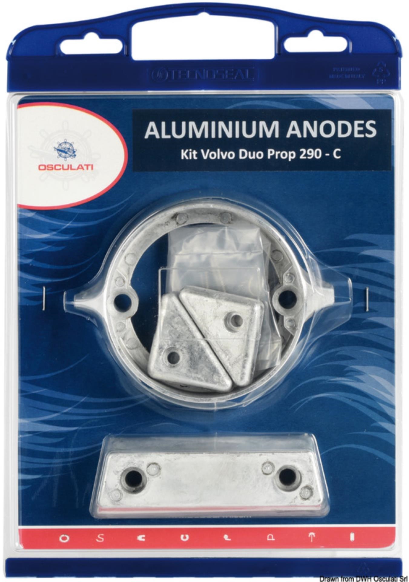 Osculati Anoden Set Alu Volvo 290 Duo Prop