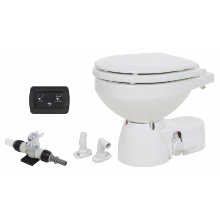 Jabsco Quiet Flush E2 Compact, 24 V kleines Becken/Frischwasserspumpe