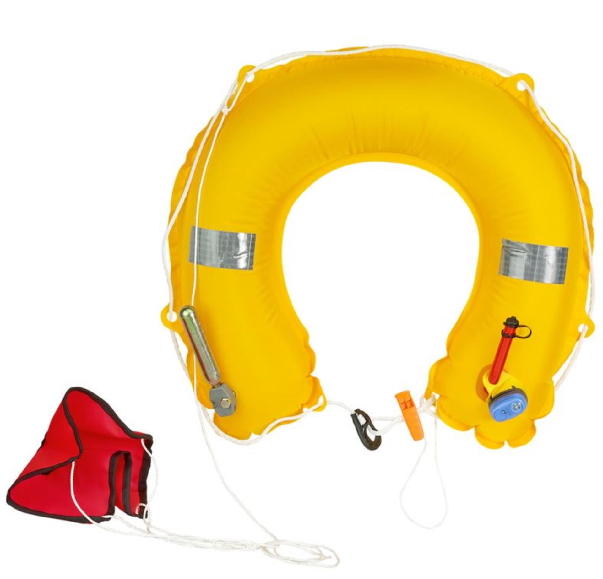 Plastimo Aufblasbarer Rettungsring, gelb ohne Licht Plastimo Aufblasbarer Rettungsring, gelb ohne Licht