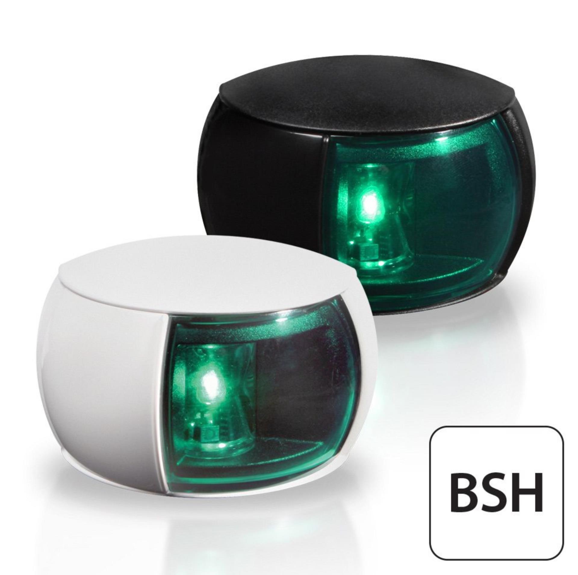 Hella NaviLED Compact Steuerbord, schwarzes Gehäuse mit BSH