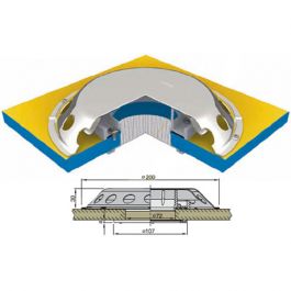 Vetus UFO Lüfter 200 mmØ, Edelstahl Vetus UFO Lüfter 200 mmØ, Edelstahl