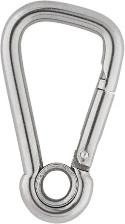 Osculati Karabinerhaken Asymmetrisch 10 mmØ x 100 mm, mit Auge