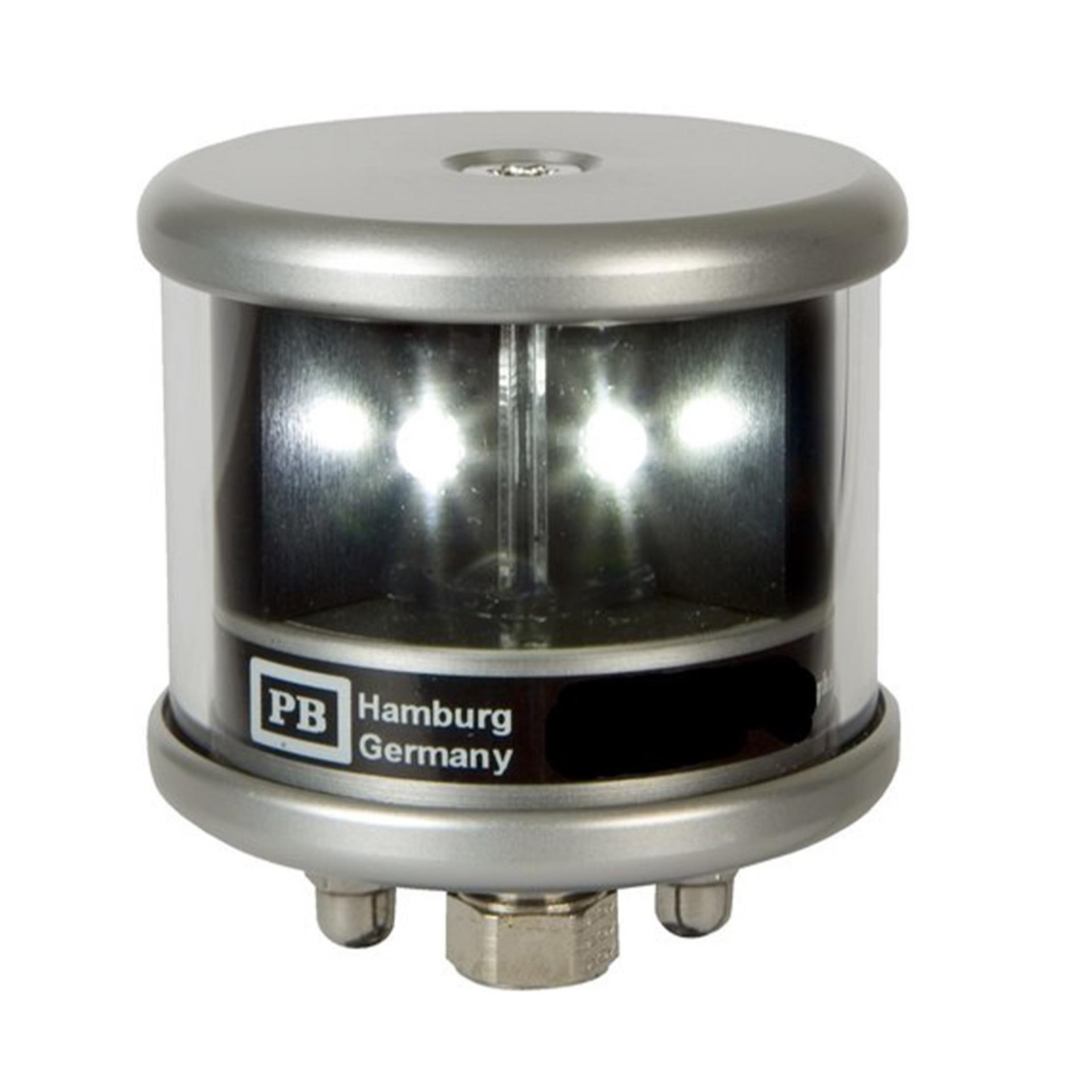 Peters + Bey PB Navigationslaterne SBb 580 - rot - LED - 12-24V - silber