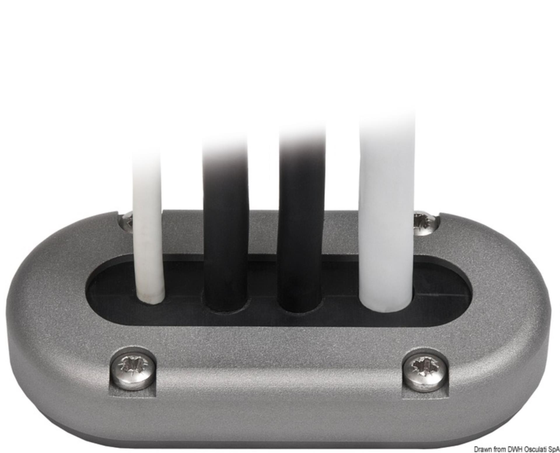 ScanStrut Kabeldurchführung Scanstrut Edelstahl Oval 99x48mm,15mmØ