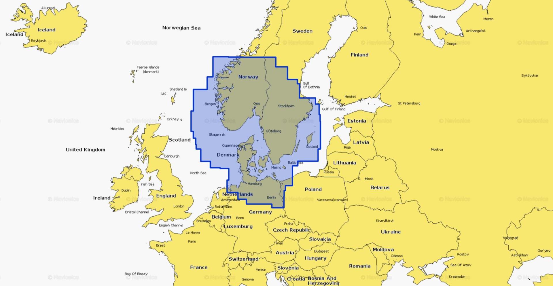 Navionics+ XL9 Skagerrak & Kattegat 45XG