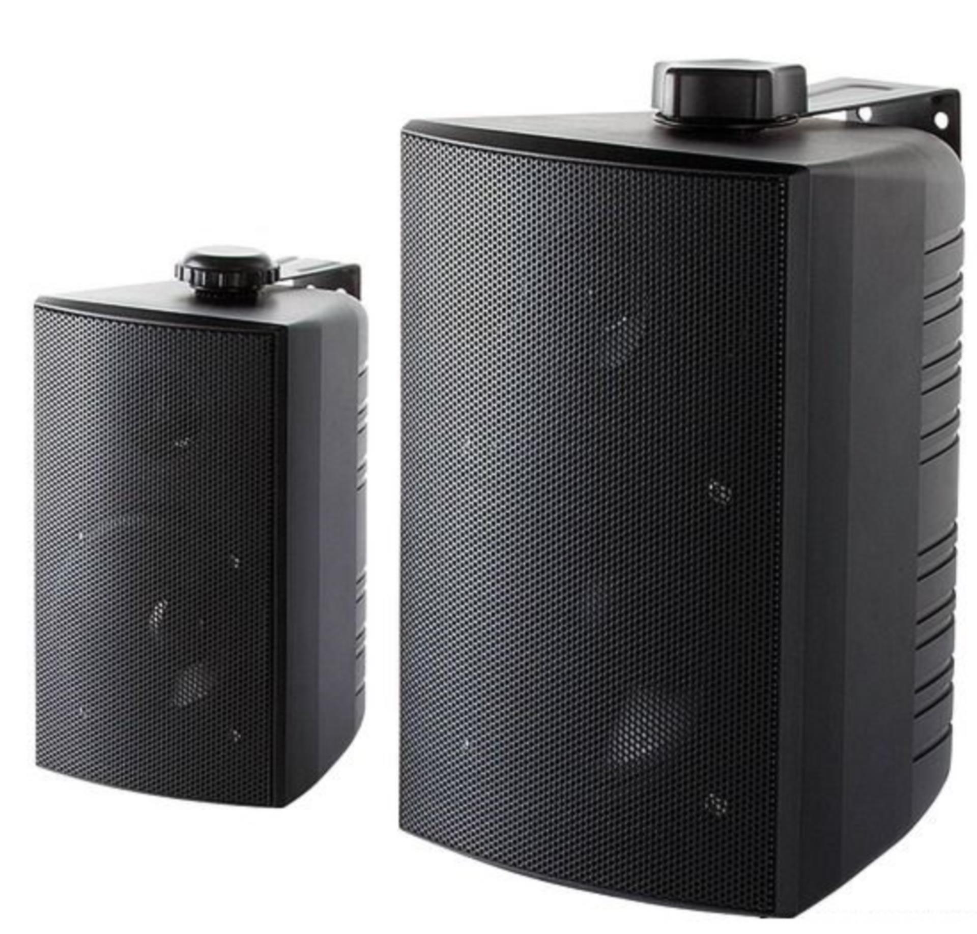 2-Wege Lautsprecher 120Watt, IP65 - schwarz Paar