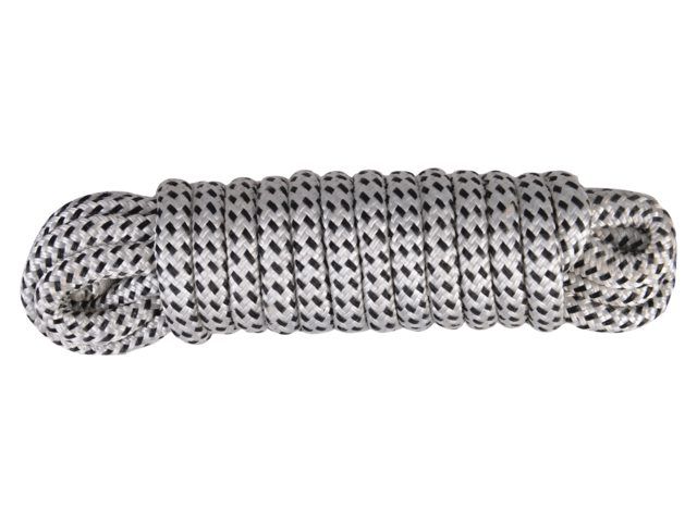 Talamex Festmacher mit Auge weiß / schwarz, 10 mmØ x 8 Meter