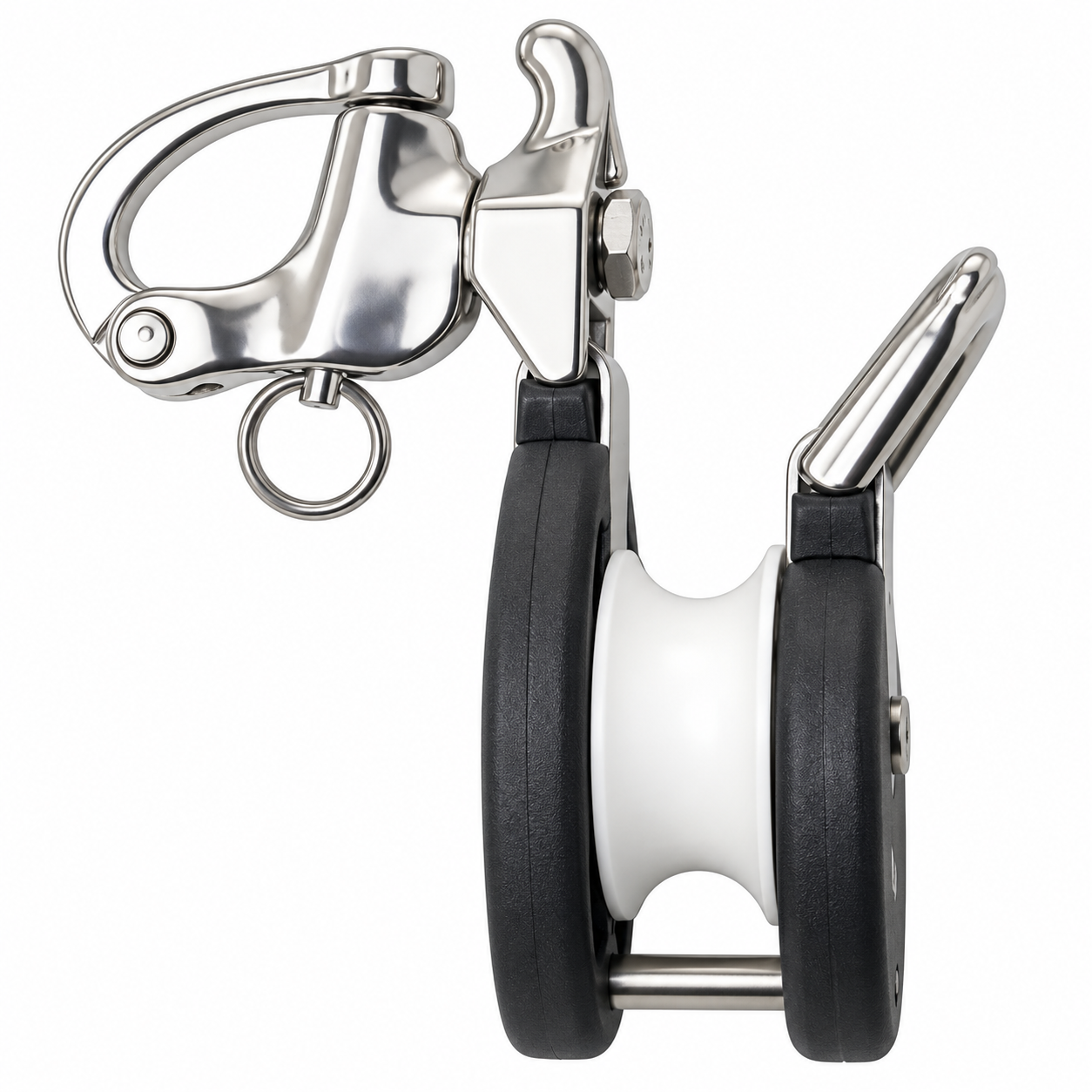 Barton Marine Barton Schnapphaken Block aus Edelstahl, Rolle 35 x 17 mm (Tau 12 mmØ)