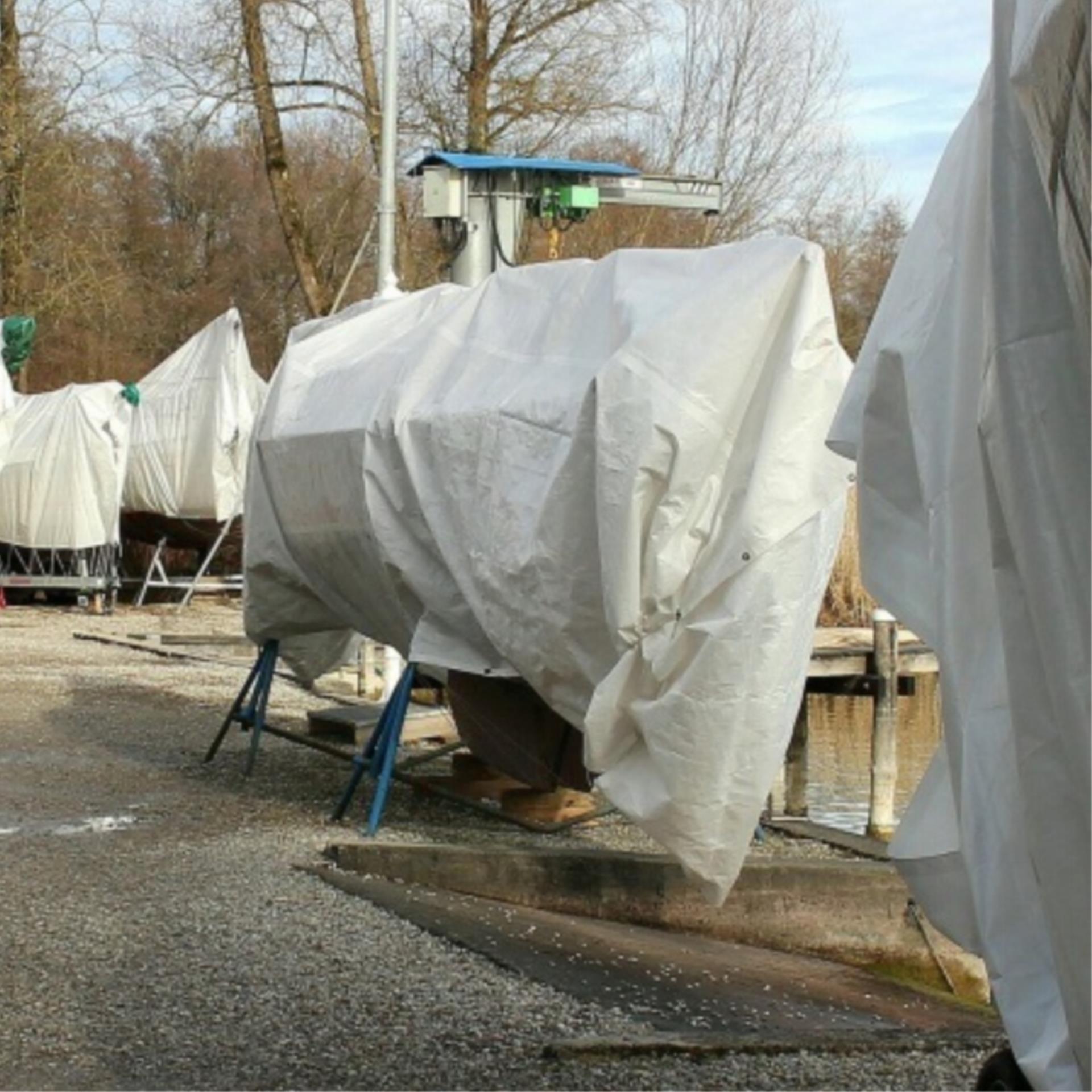 Lindemann Abdeckplane mit verstärkten Ecken 260 g/qm, 3 x 4 Meter
