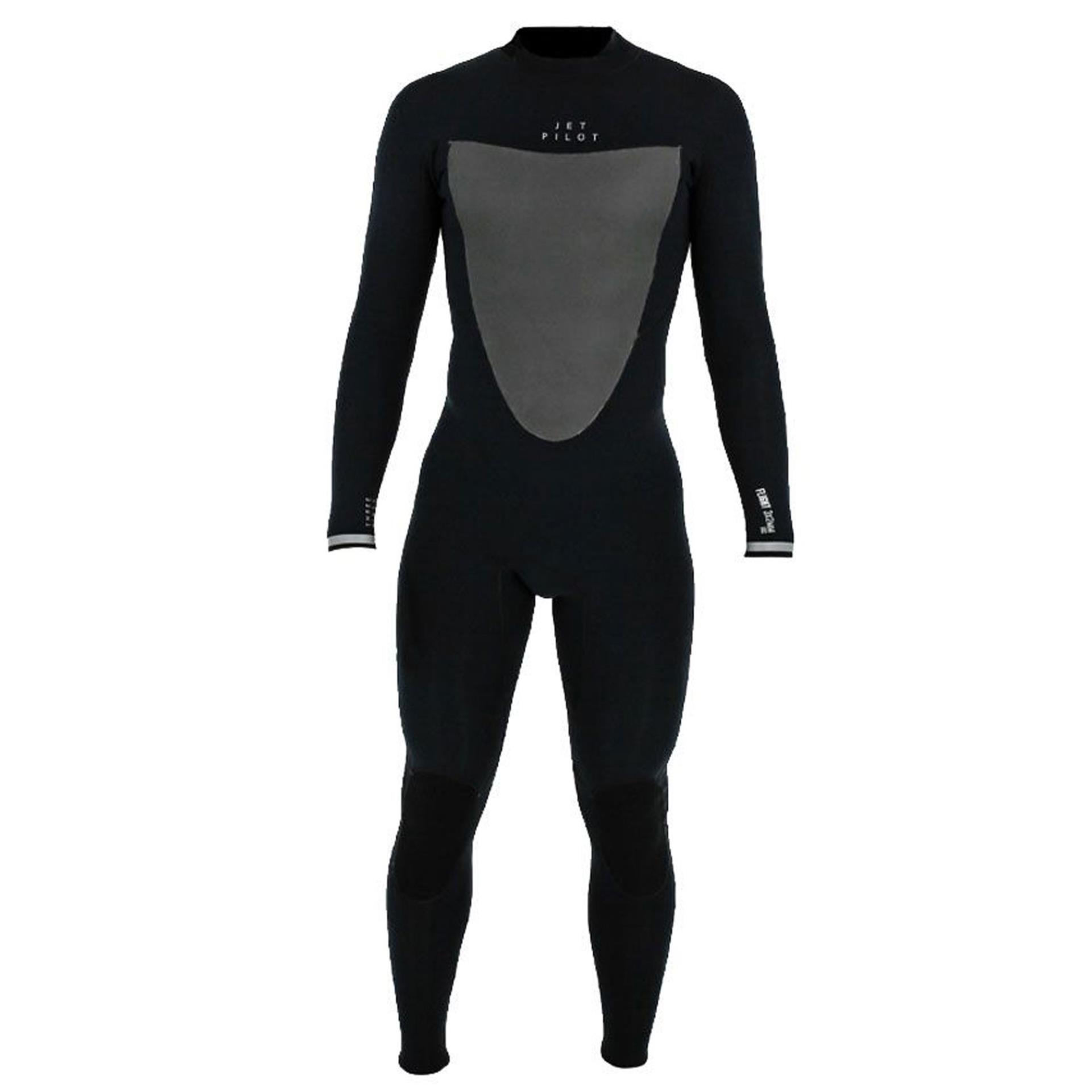 Jetpilot Herren Neoprenanzug Flight 3 x 2 mm Fullsuit, schwarz (Gr. S)