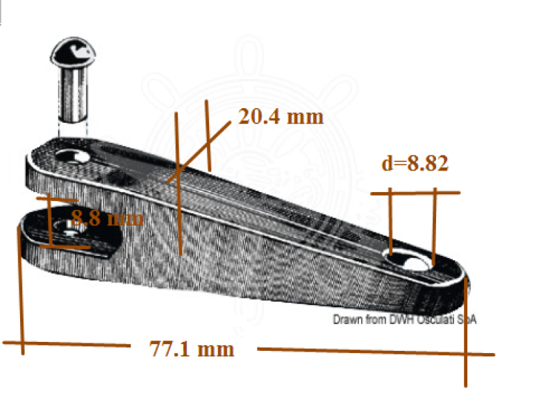 Osculati Universal Knebelgriff, Paar
